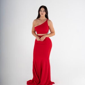 Gossip Gowns Jane Maxi Gown Set Chilli Red