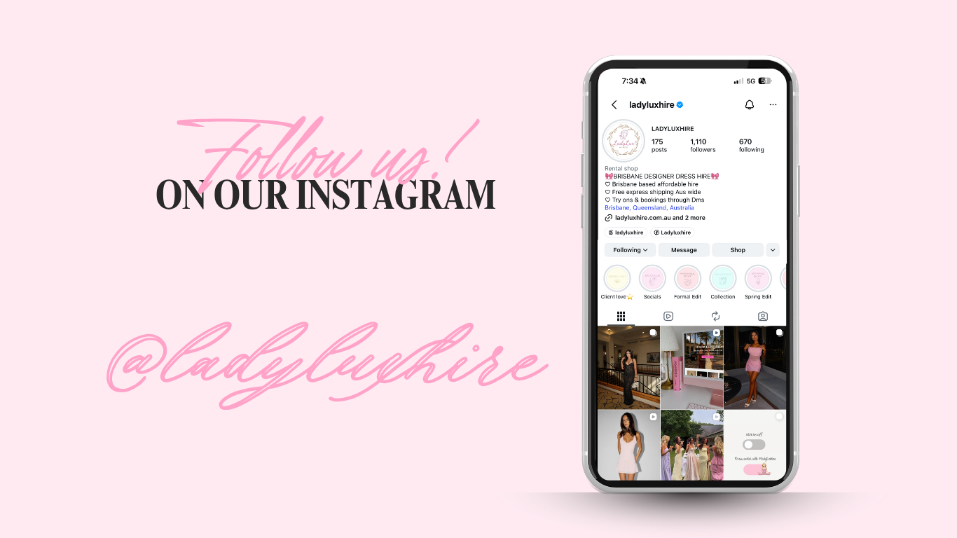 Follow LadyLux Hire on Instagram @ladyluxhire