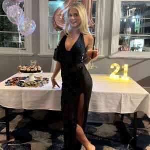 babyboo jacqueline maxi dress black sparkle